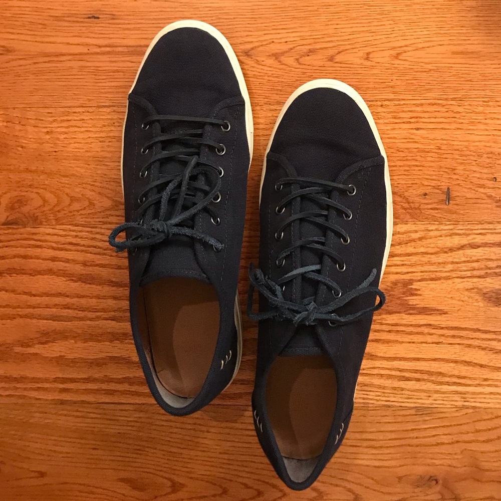 Frye Canvas Sneakers, Navy - Picture 2 of 5
